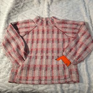 Anthropologie Field Flower Plaid Pullover/Sweater